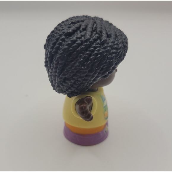 Fisher Price Little People Figure Girl Hiker Black Hair Yellow Shirt Toy 2021 - Picture 3 of 5